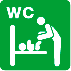 トイレに乳幼児用小型ベッド