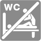 トイレに大人用大型ベッド