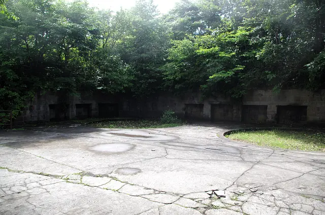 函館山の砲台跡（旧函館要塞）
