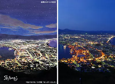 函館の風景が印象的に描かれたアニメ・コミック